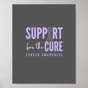Affiche toute la conscience du cancer.support.cure. Imprim