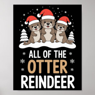 Affiche Toute La Fête De Noël De L'Otter Reindeer V