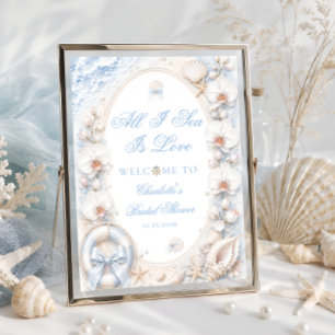 Affiche Toute la mer que je vois est amour Bienvenue à la