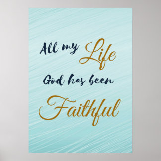 AFFICHE TOUTE MA VIE DIEU A ÉTÉ JUSTE