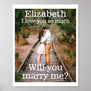 Affiche Toute proposition de mariage texte Photo Mariez-mo