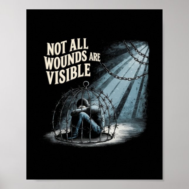 Affiche Toutes les blessures ne sont pas visibles_la perso (Devant)