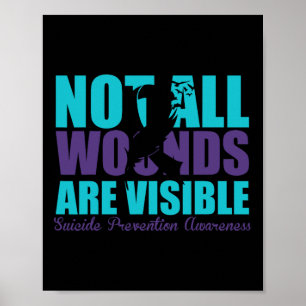 Affiche Toutes les blessures ne sont pas visibles Préventi