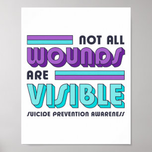 Affiche Toutes les blessures ne sont pas visibles Préventi