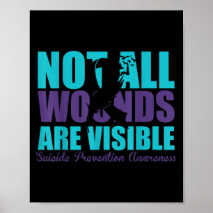 Affiche Toutes les blessures ne sont pas visibles Sensibil