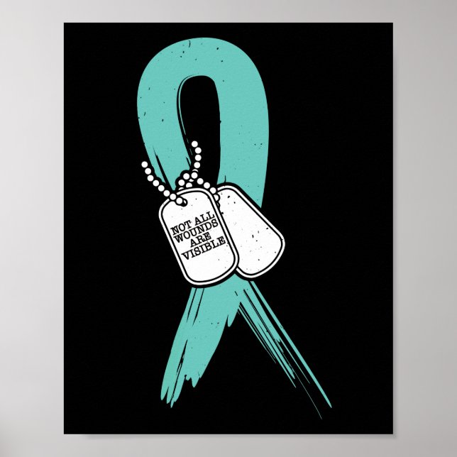 Affiche Toutes les blessures ne sont pas visibles Sensibil (Devant)