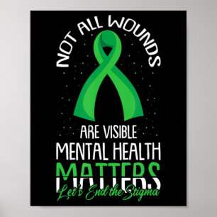 Affiche Toutes les blessures ne sont pas visibles Sensibil