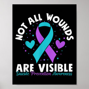 Affiche Toutes les blessures ne sont pas visibles Sensibil