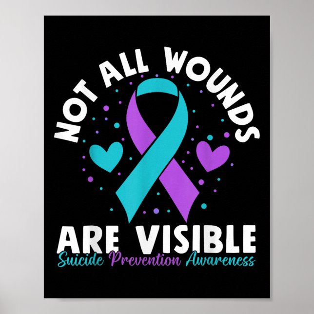 Affiche Toutes les blessures ne sont pas visibles Sensibil (Devant)