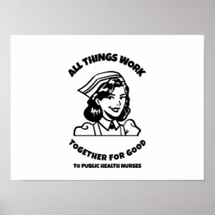 Affiche Toutes les choses fonctionnent ensemble pour le bi