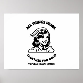 Affiche Toutes les choses fonctionnent ensemble pour le bi