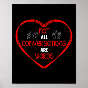 Affiche Toutes Les Conversations Ne Sont Pas Des Mots Lang