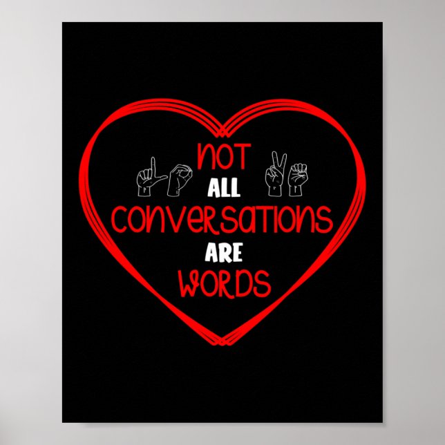 Affiche Toutes Les Conversations Ne Sont Pas Des Mots Lang (Devant)