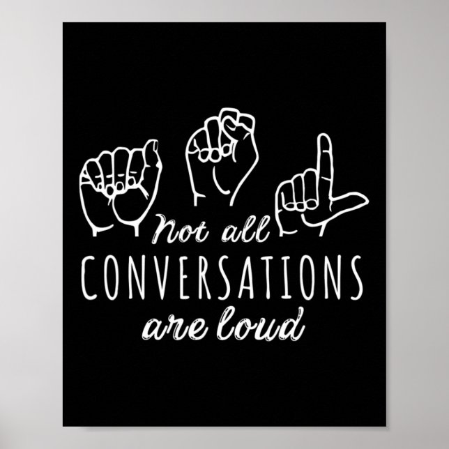 Affiche Toutes Les Conversations Ne Sont Pas Fortes Signe  (Devant)