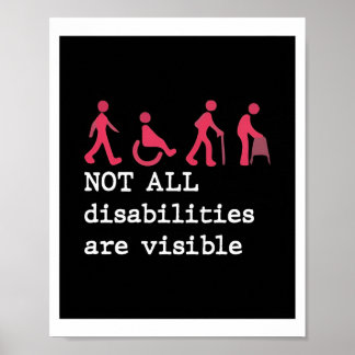 Affiche Toutes les déficiences ne sont pas visibles affich
