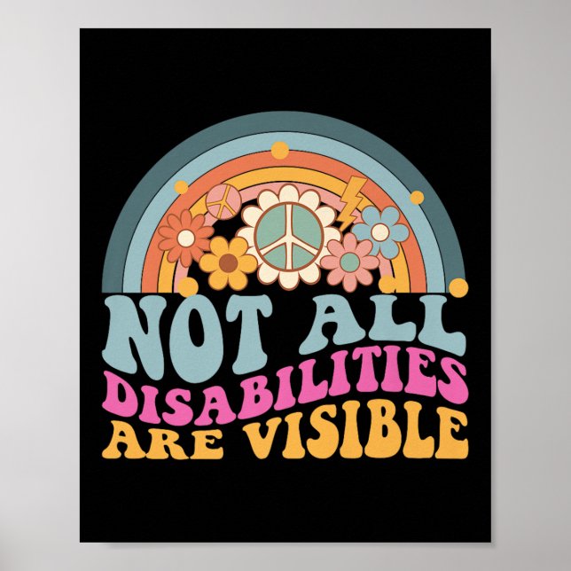 Affiche Toutes les déficiences ne sont pas visibles cachée (Devant)