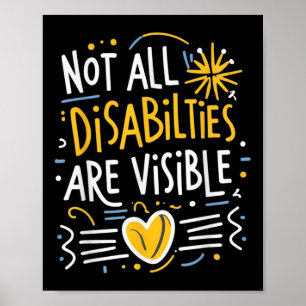 Affiche Toutes les déficiences ne sont pas visibles cachée