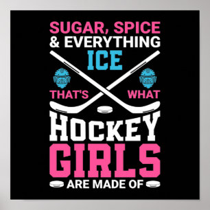 Affiche Toutes les filles de hockey sur glace