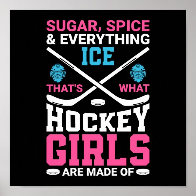 Affiche Toutes les filles de hockey sur glace (Devant)