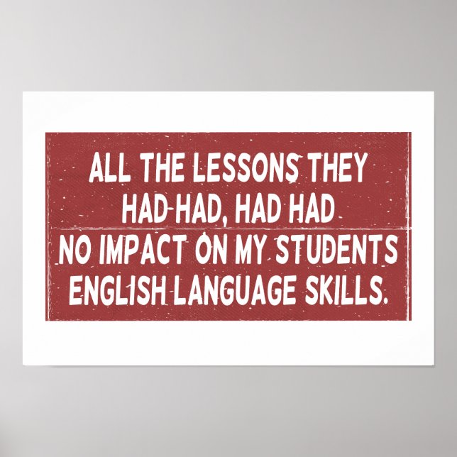 Affiche Toutes les leçons qu'ils ont tirées n'ont eu aucun (Devant)