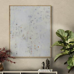 Affiche Toutes les peintures murales Abstraites en blanc I