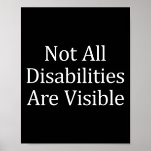 Affiche Toutes Les Personnes Handicapées Ne Sont Pas Visib
