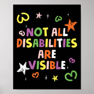 Affiche Toutes Les Personnes Handicapées Ne Sont Pas Visib