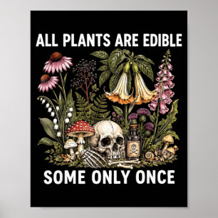 Affiche Toutes les plantes sont comestibles Certaines ne s
