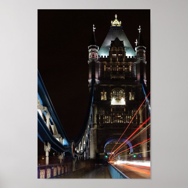 Affiche Tower Bridge Lights Londres Royaume-Uni Europe (Devant)