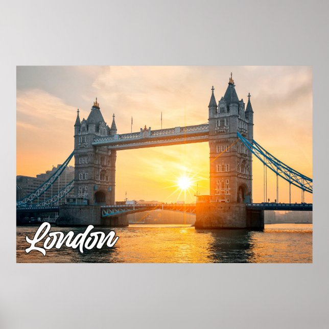 Affiche Tower Bridge, Londres, Angleterre (Devant)