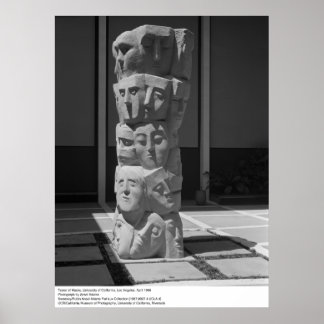 Affiche Tower of Masks, UCLA, 1966