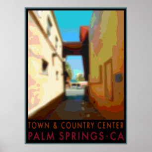 Affiche Town & Country Centre Palm Springs CA