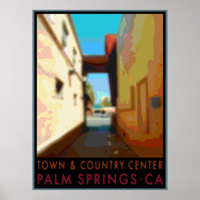 Affiche Town & Country Centre Palm Springs CA (Devant)