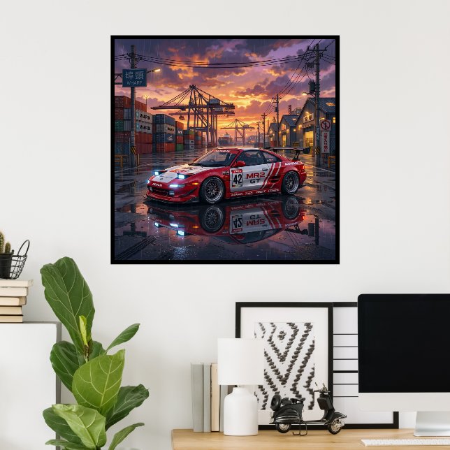 Affiche Toyota MR2 GT (Bureau à domicile)