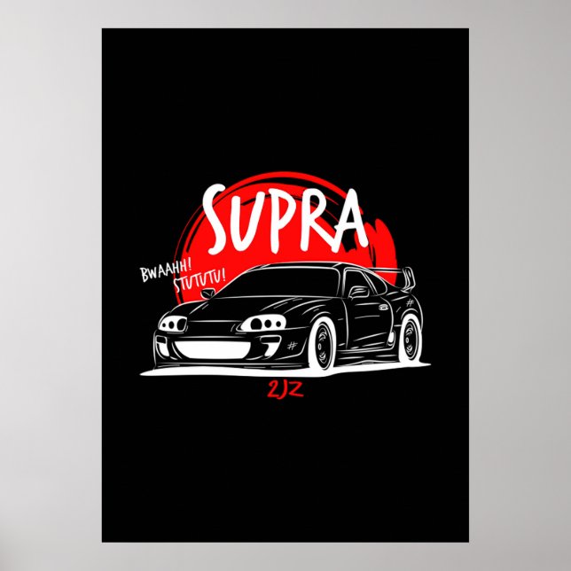 Affiche Toyota Supra Mk4 (Devant)