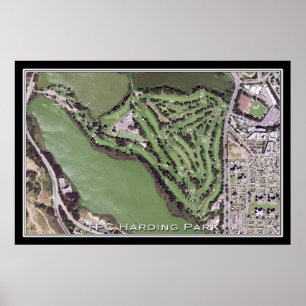 Affiche TPC Harding Park Golf Course Carte satellite