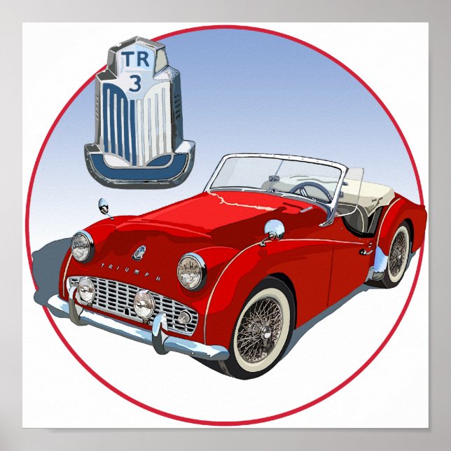 Affiche TR3 rouge (Devant)
