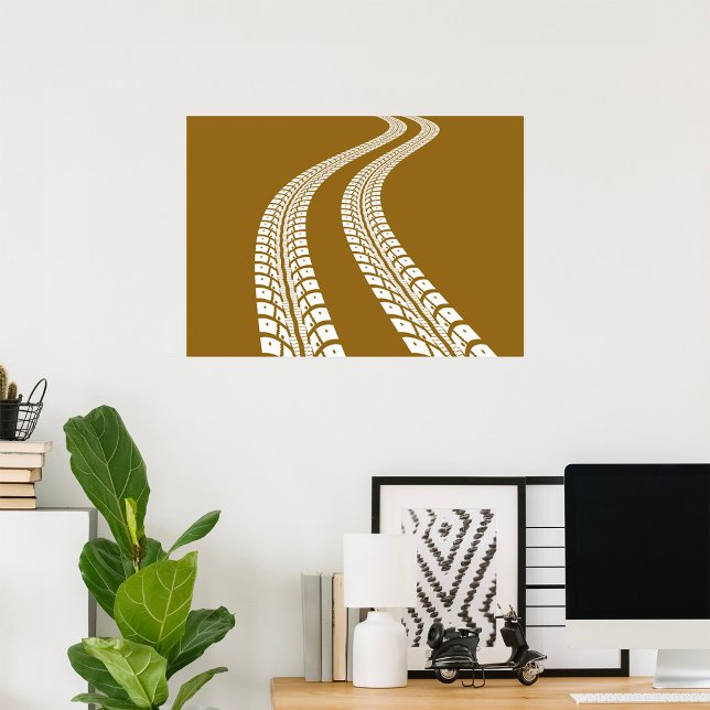 Affiche Traces de pneus (Créateur téléchargé)