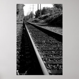 Affiche Traces ferroviaires Imprimer