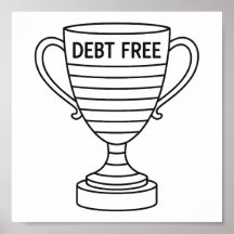 Tracker Trophée de la liberté de dette noir et bla