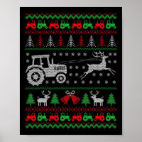 Tracteur agricole Reindeer Farm Funny Farmer Ugly