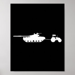Affiche Tracteur pour remorquer le char T72 de la Russie U