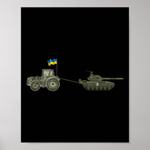 Affiche Tracteur ukrainien tractant un Russe