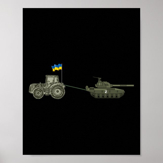 Affiche Tracteur ukrainien tractant un Russe  (Devant)