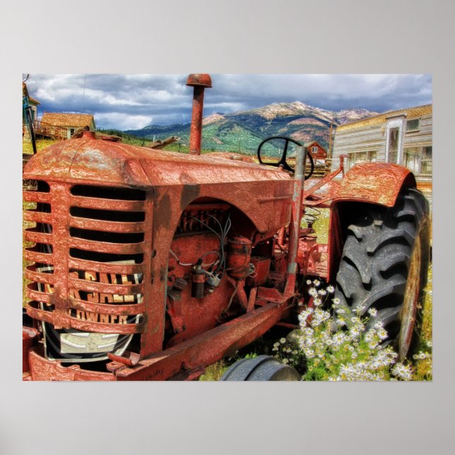 Affiche Tracteur vintage (Devant)