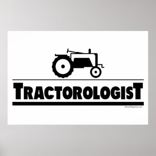 Affiche Tractorologue - Tracteur
