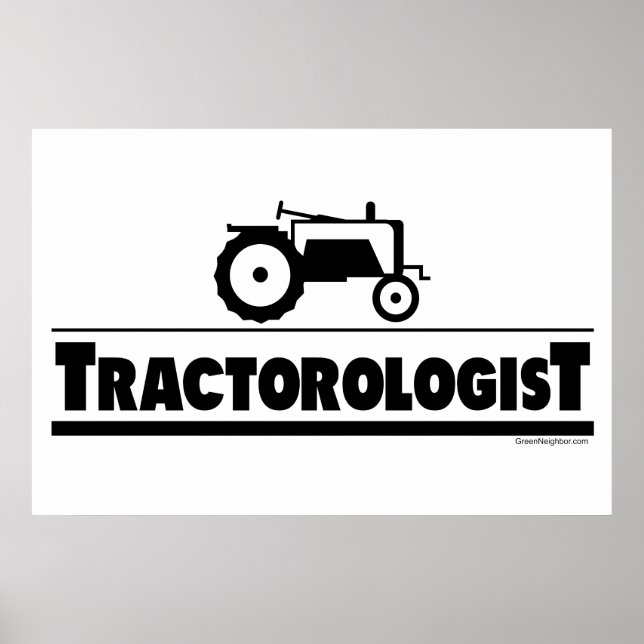 Affiche Tractorologue - Tracteur (Devant)