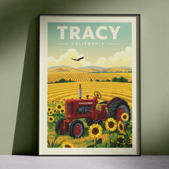 Affiche Tracy Californie vintage (Créateur téléchargé)