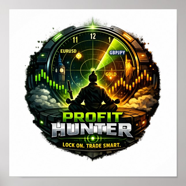 Affiche Trading - Chasseur de Profit (Devant)