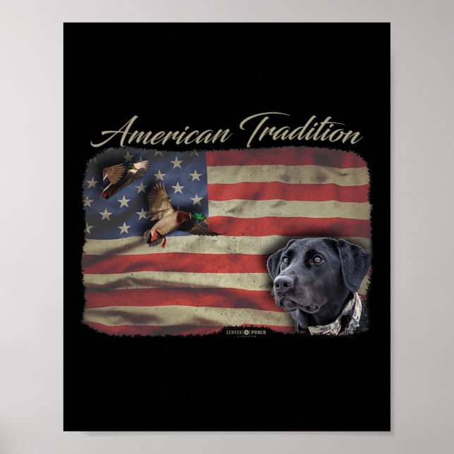 Affiche Tradition américaine sauvagine Chasse au canard Ch (Devant)